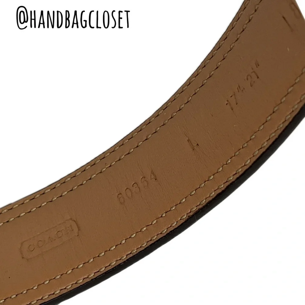 Coach Signature Leather Vintage Light Brown Tan Size Large 17-21” Dog Collar